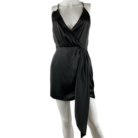 Lovers + Friends 'Kamala' Black Poly Mini Dress Size XS - Picture 2 of 4